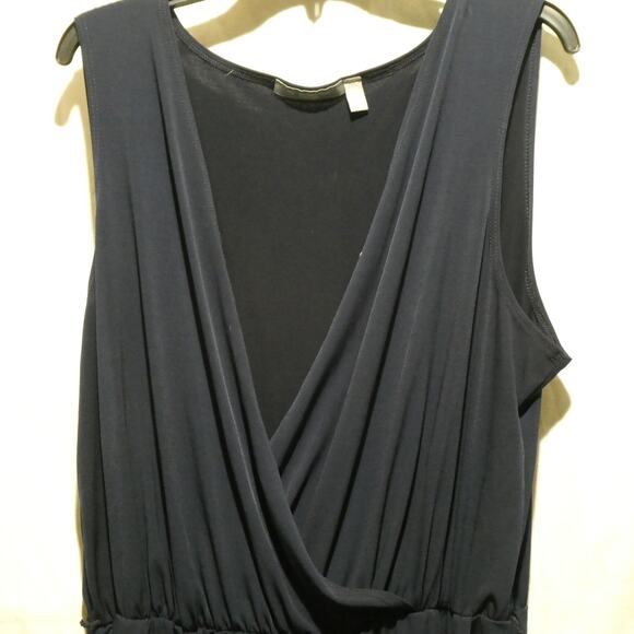 NY collection‎ woman 2X blue jumpsuit sleeveless - Picture 1 of 8